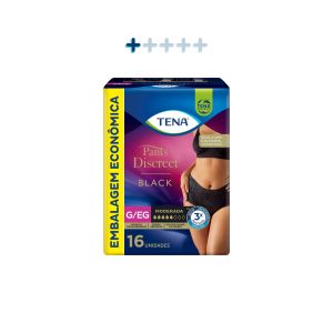FPPM1 TENA PANTS DISCREET BLACK ECONOMICO G/EG 16